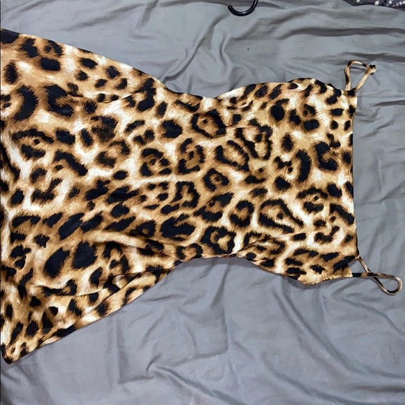 Cheetah print silk dress - Picture 1 of 1